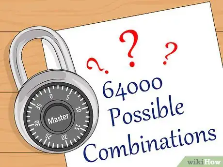 Image titled Crack a "Master Lock" Combination Lock Step 1